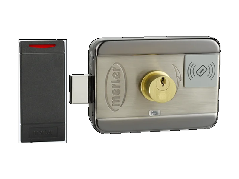 Merter akıllı kilit pirinç silindirli model ve RFID kart okuyucu